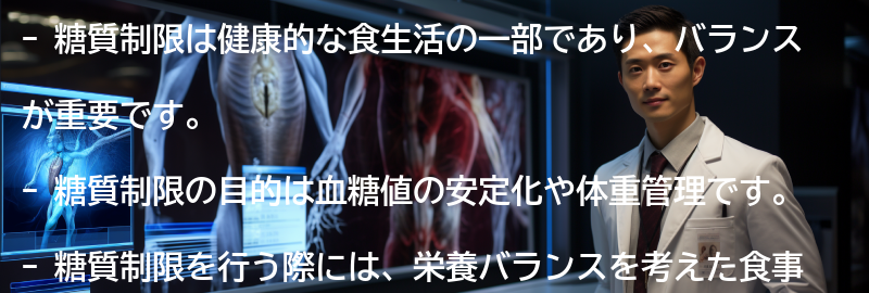 糖質制限と健康的な食生活のバランスの要点まとめ