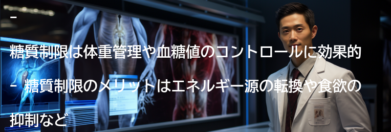 糖質制限の効果とメリットの要点まとめ