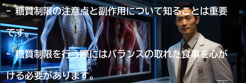 糖質制限の注意点と副作用の要点まとめ