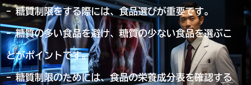糖質制限のための食品選びのポイントの要点まとめ