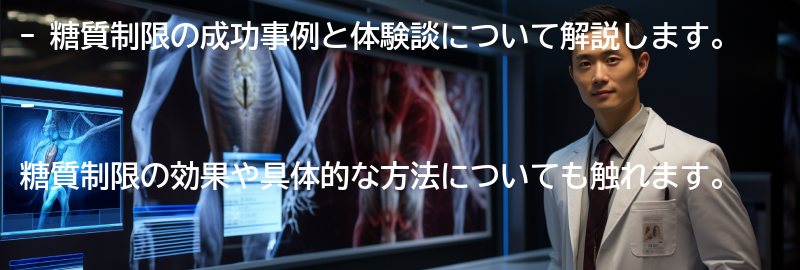 糖質制限の成功事例と体験談の要点まとめ