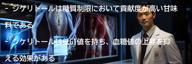 シケリトールの糖質制限への貢献度の要点まとめ