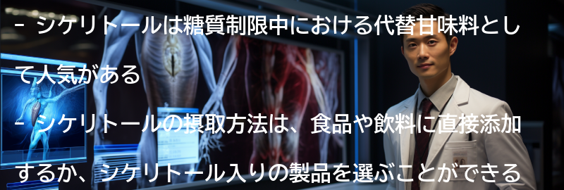 シケリトールの摂取方法と注意点の要点まとめ