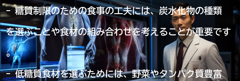 糖質制限のための食事の工夫の要点まとめ