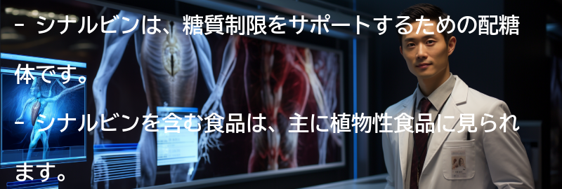シナルビンを含む食品の例の要点まとめ