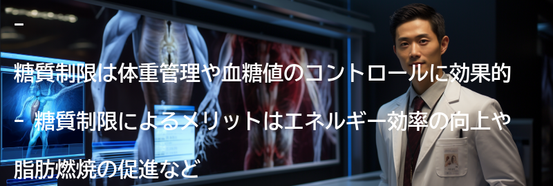 糖質制限の効果とメリットの要点まとめ