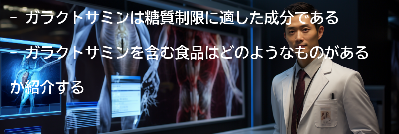 ガラクトサミンを含む食品の紹介の要点まとめ