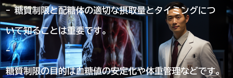 糖質制限と配糖体の適切な摂取量とタイミングの要点まとめ