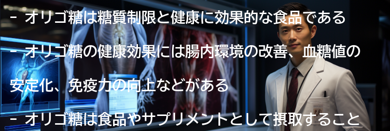 オリゴ糖の健康効果とは?の要点まとめ