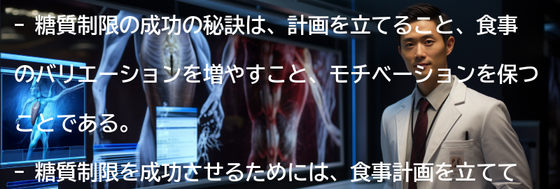糖質制限の成功の秘訣とモチベーションの保ち方の要点まとめ