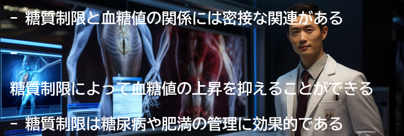 糖質制限と血糖値の関係についての解説の要点まとめ