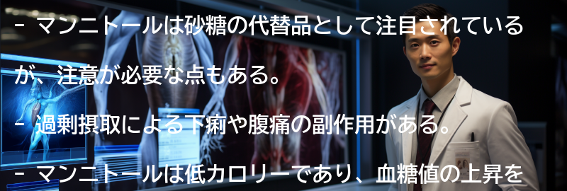 マンニトールの注意点と副作用の要点まとめ