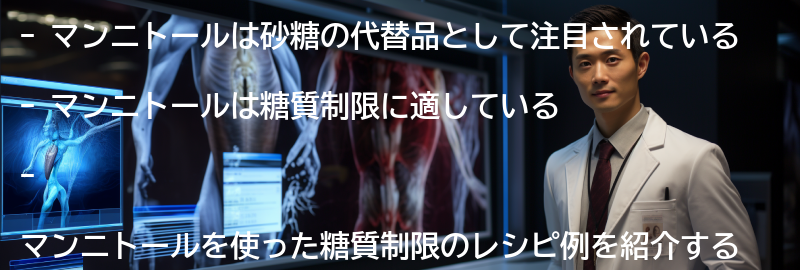 マンニトールを使った糖質制限のレシピ例の要点まとめ