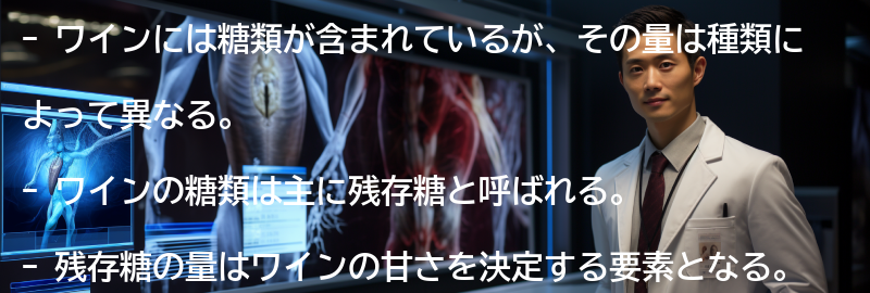 ワインの糖類の種類の要点まとめ