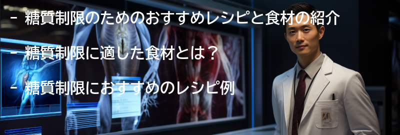 糖質制限のためのおすすめレシピと食材の紹介の要点まとめ