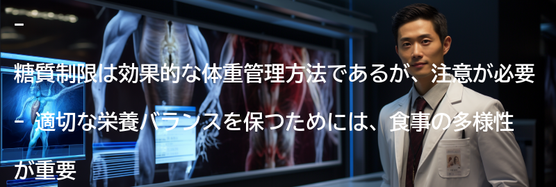 糖質制限の注意点の要点まとめ