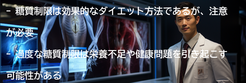 糖質制限の注意点の要点まとめ