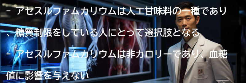 アセスルファムカリウムとは何ですか？の要点まとめ