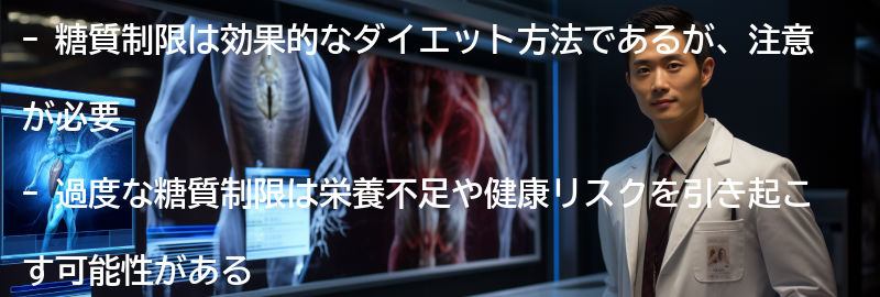 糖質制限の注意点の要点まとめ