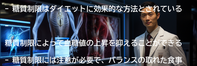 糖質制限とダイエットの関係の要点まとめ