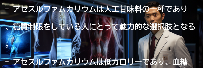 アセスルファムカリウムの注意点の要点まとめ