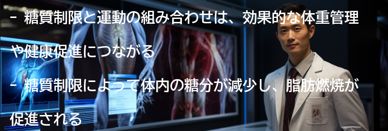 糖質制限と運動の組み合わせ効果の要点まとめ