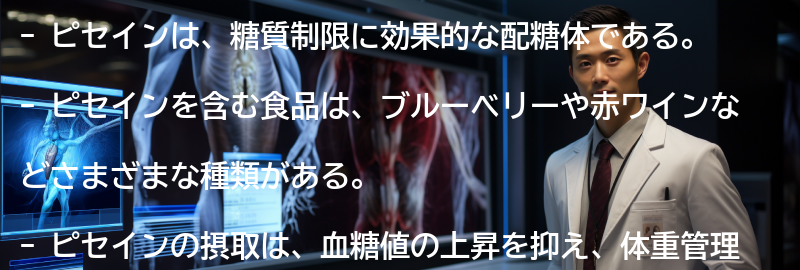 ピセインを含む食品の紹介の要点まとめ
