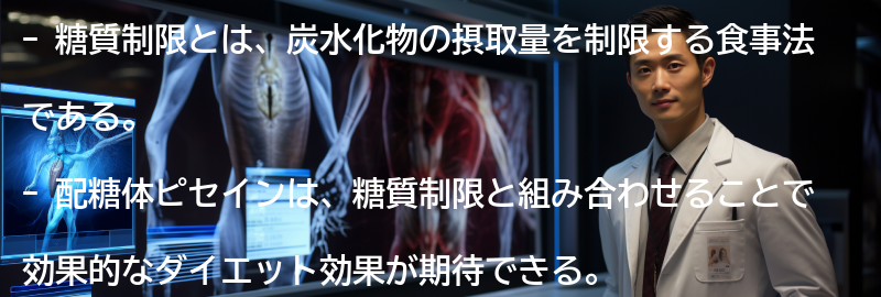 糖質制限とピセインの組み合わせ効果の要点まとめ