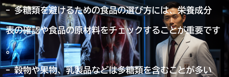 多糖類を避けるための食品の選び方の要点まとめ