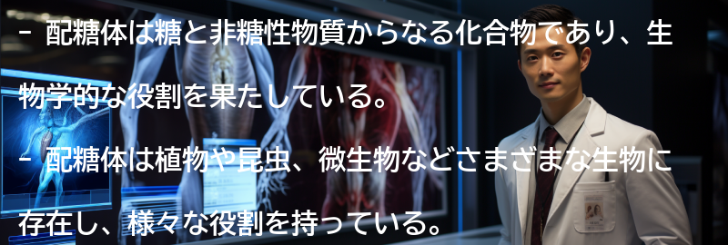 配糖体の種類と役割の要点まとめ