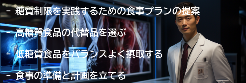 糖質制限を実践するための食事プランの提案の要点まとめ