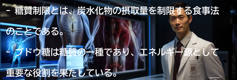 糖質制限とブドウ糖の関係を理解して健康的な生活を送ろうの要点まとめ