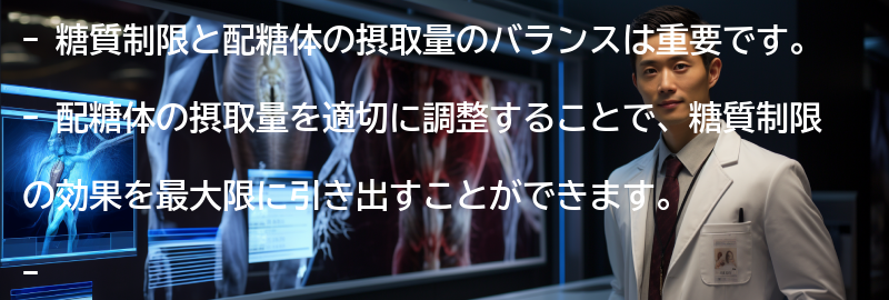糖質制限と配糖体の摂取量のバランスの要点まとめ