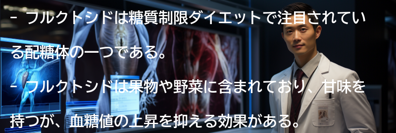 フルクトシドの特徴の要点まとめ