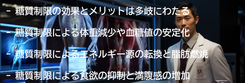 糖質制限の効果とメリットの要点まとめ