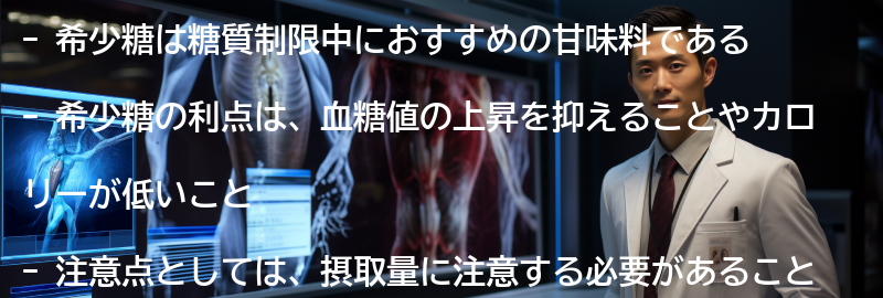 希少糖の利点と注意点の要点まとめ