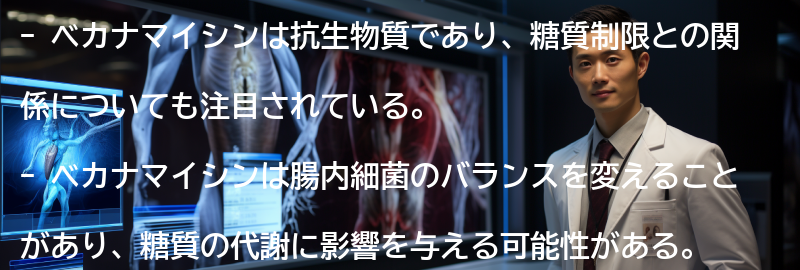 ベカナマイシンと糖質制限の関係の要点まとめ
