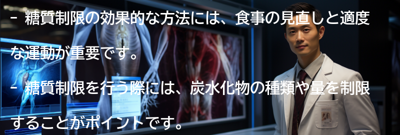 糖質制限の効果的な方法とは?の要点まとめ
