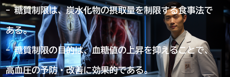 糖質制限とはの要点まとめ