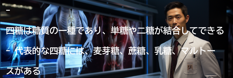 四糖とは何ですか？の要点まとめ