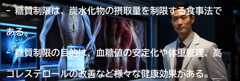 糖質制限とはの要点まとめ