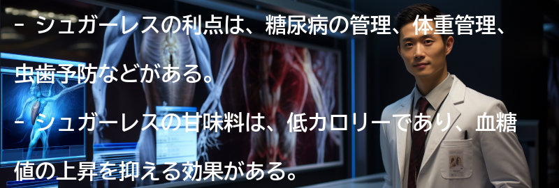シュガーレスの利点の要点まとめ