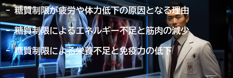 疲労や体力低下の原因と糖質制限の関係の要点まとめ