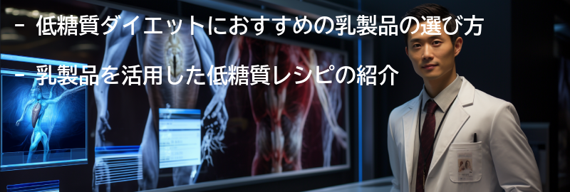 乳製品を活用した低糖質レシピの紹介の要点まとめ