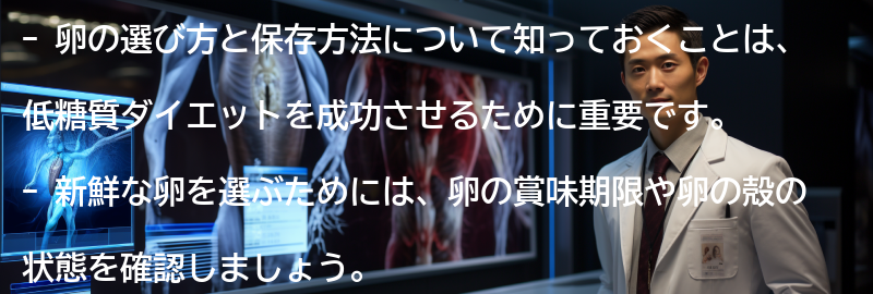 卵の選び方と保存方法の要点まとめ
