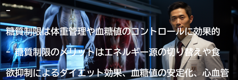 糖質制限の効果とメリットの要点まとめ