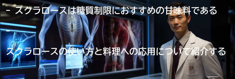 スクラロースの使い方と料理への応用の要点まとめ
