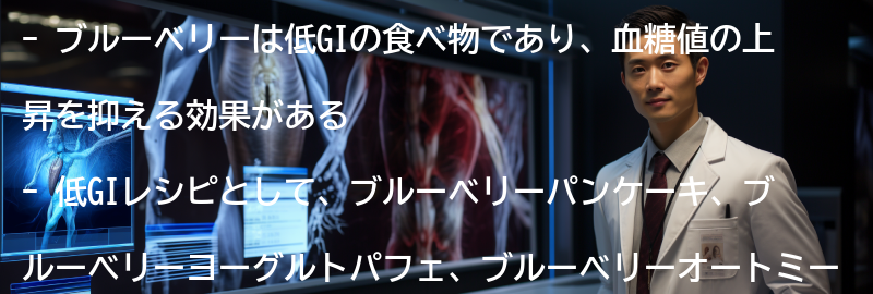 ブルーベリーを使った低GIレシピの紹介の要点まとめ
