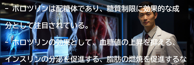 ホロツリンの効果と健康への影響の要点まとめ