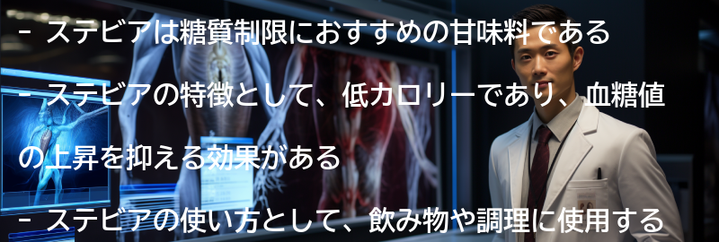 ステビアの使い方の要点まとめ